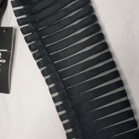 NWT Lulus Little Black Perfect Mesh Body-Con Dress. SIZE XS.  #175 - Picture 6 of 10